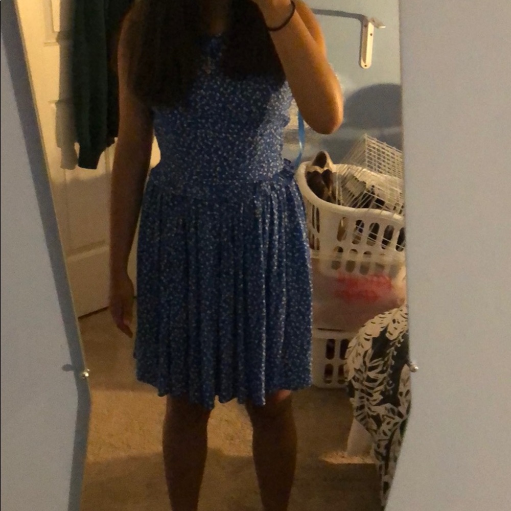 Jack Wills fabulously British blue floral dress